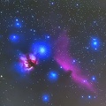 Pferdekopfnebel + Flammennebel im Sternbild Orion