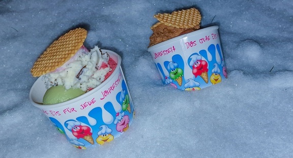 Das erste Eis 2025