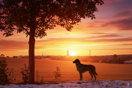 KI-Akina-Sonnenuntergang WF